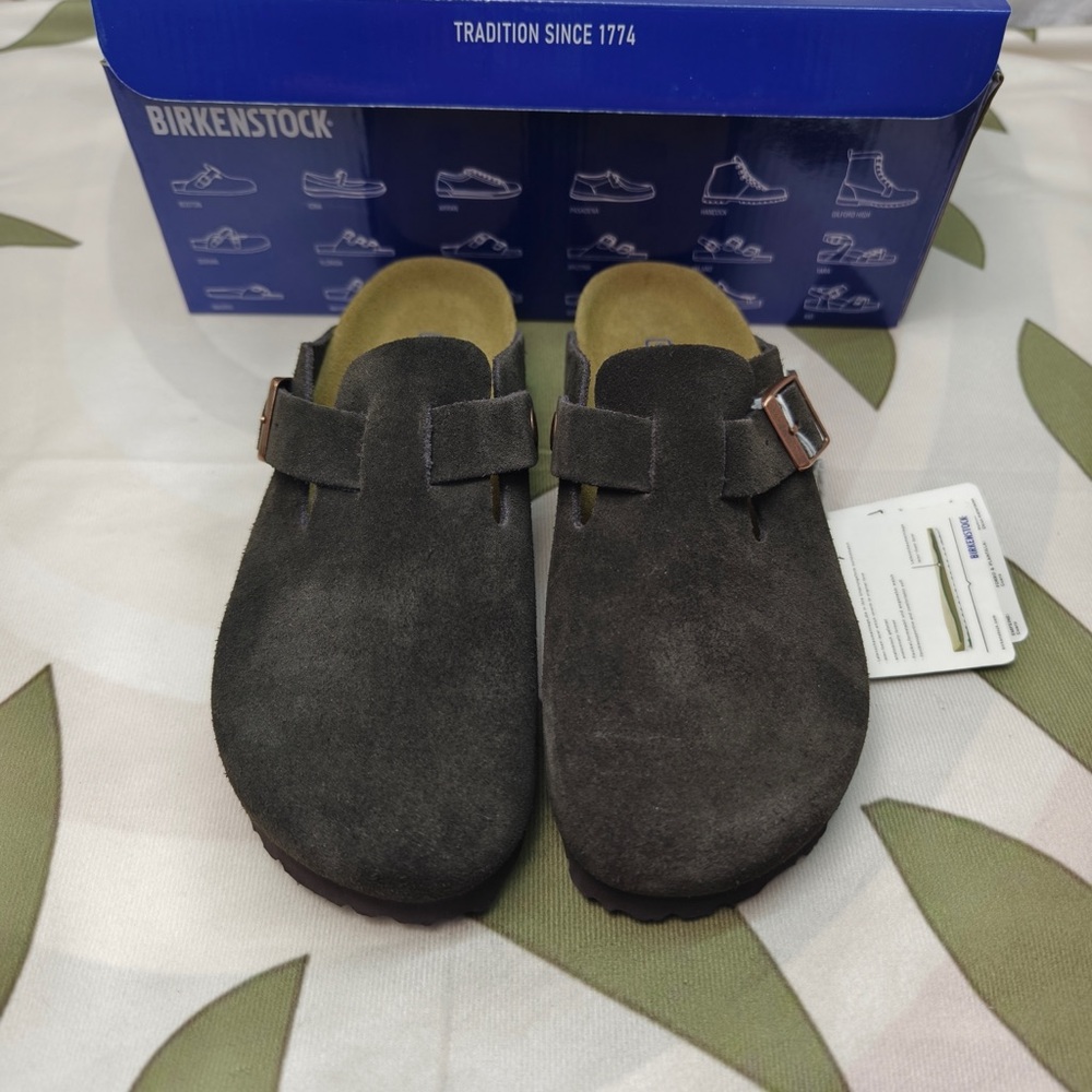 Birkenstock Boston narrow | Cork footbed and suede upper